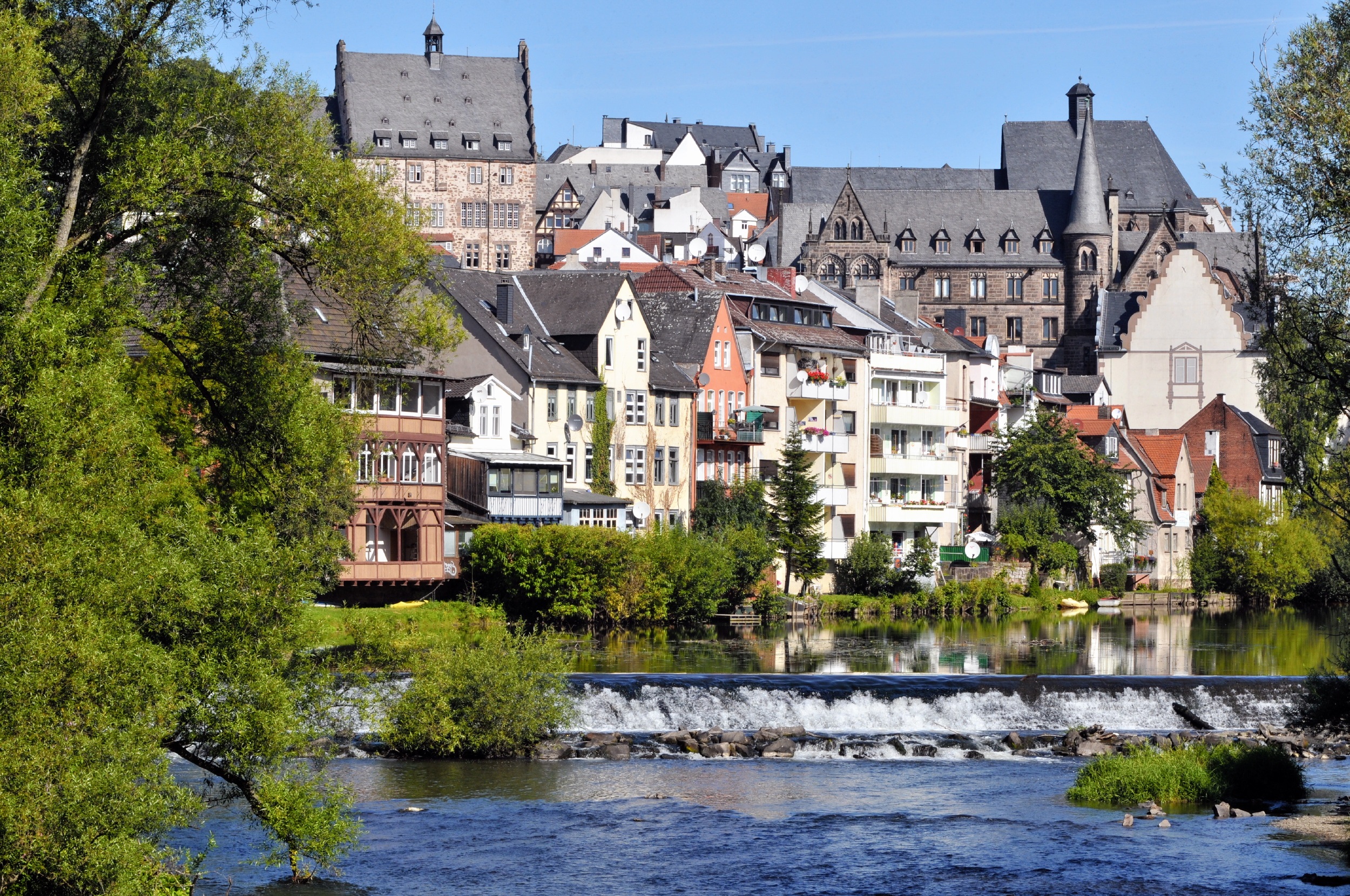 Marburg Wehr in Weidenhausen