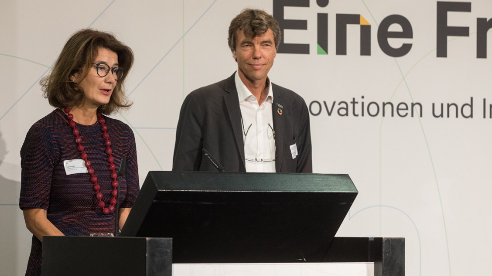Co-chairs of the Science Platform Sustainability 2030 Patrizia Nanz and Martin Visbeck.
