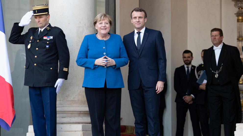 Präsident Emmanuel Macron und Bundeskanzlerin Angela Merkel wollen die deutsch-französische Zusammenarbeit verstärken.