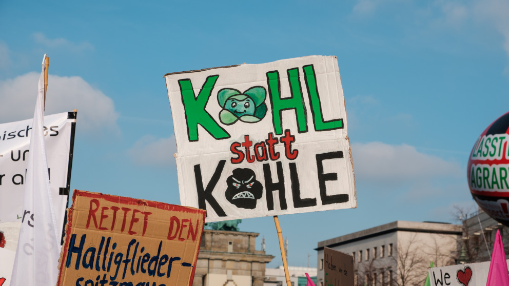 Demo Kohl vs Kohle Kohleausstieg Berlin