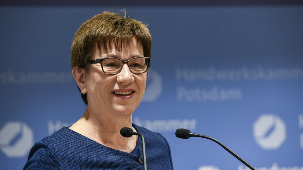 Ministerin Kathrin Schneider, Chefn der Brandenburger Staatskanzlei