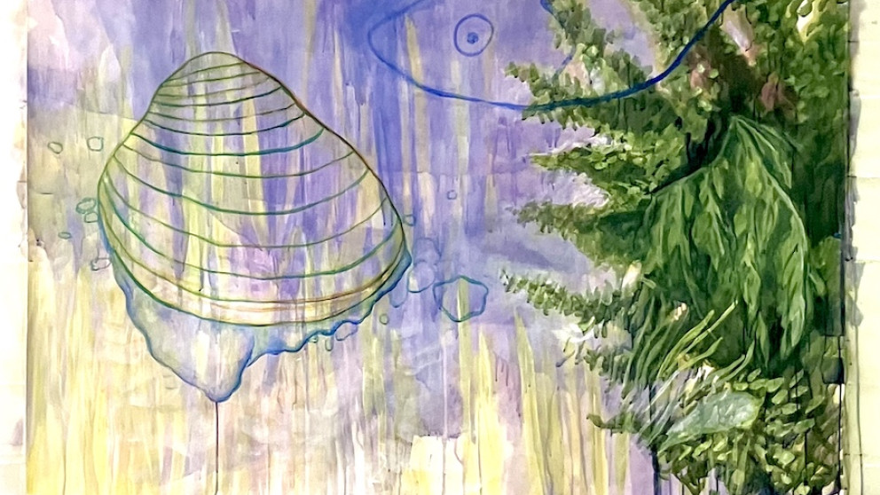 Works created as part of the project “The Global Mollusc: Environmental Design and Cultures of Extraction” were shown in the lobby of the RIFS Bank Building in October 2025. 