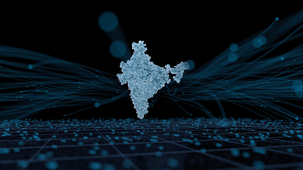 Digital map of India