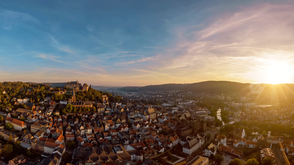 Marburg Sonnenuntergang
