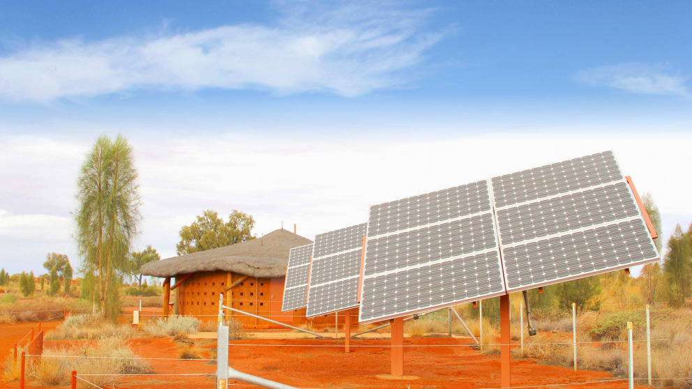Solar power systems can be used to supply electricity in remote regions in Africa.