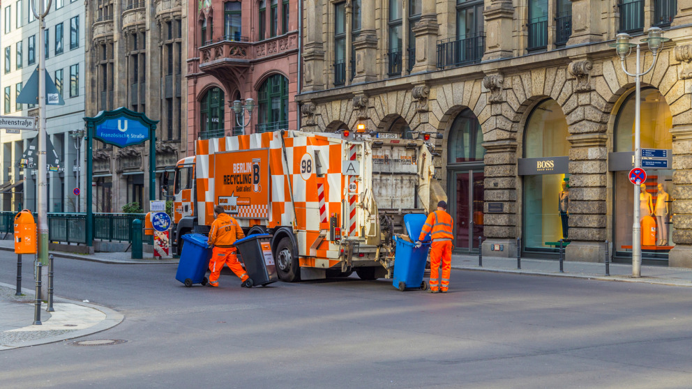 Waste collection continues during the coronavirus pandemic. 