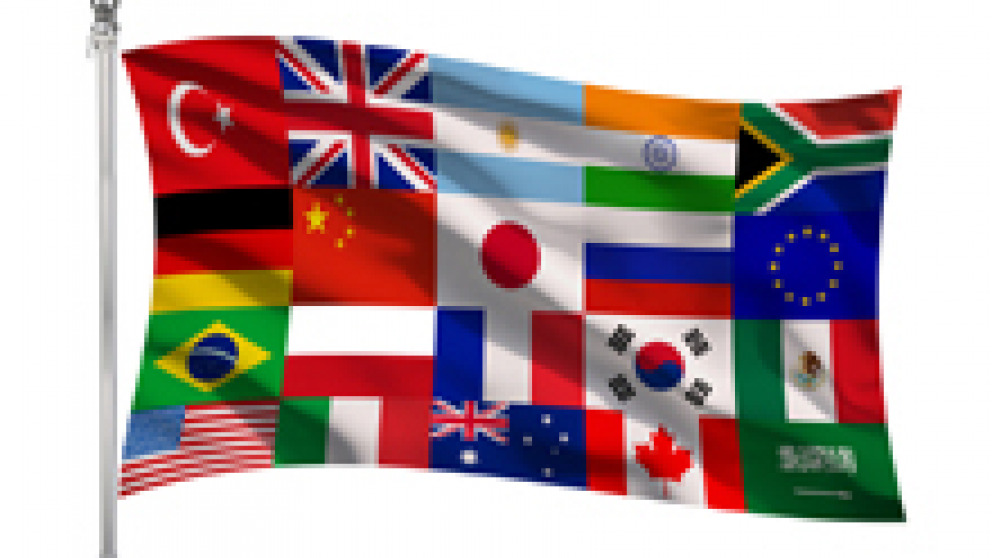 Die Flaggen der G20-Länder. (c) istock/idealistock Die Flaggen der G20-Länder. (c) istock/idealistock