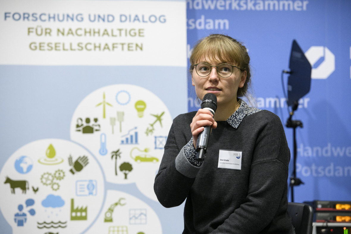 Vertreterin des Jugendforums Nachhaltigkeit, Jana Schelte