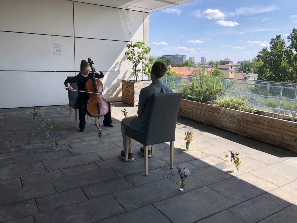 Face the Music Orchester nachhaltig weiterentwickeln Dachterrasse