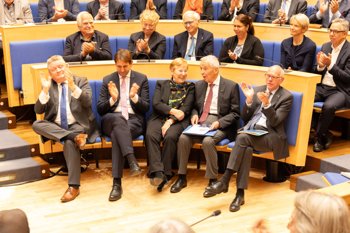 Hermann Gröhe, Andreas Jung, Mechthild Töpfer, Klaus Töpfer (v.l.)