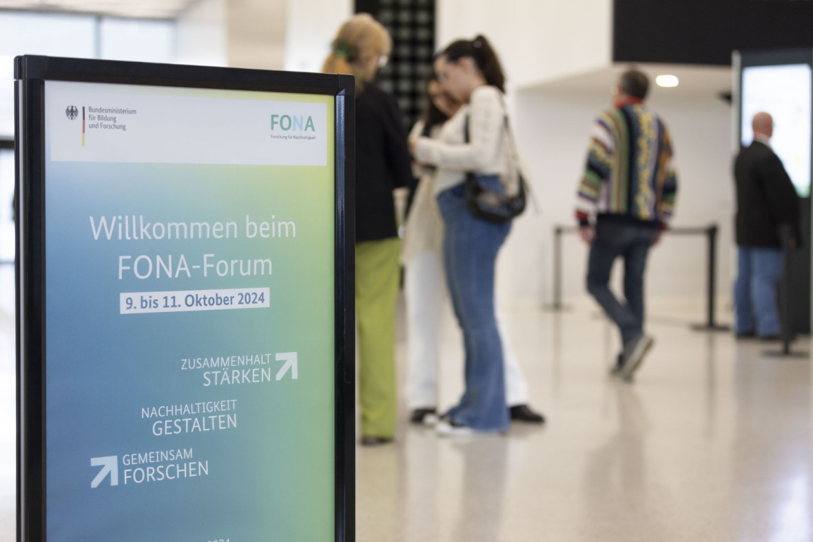 Das FONA-Forum hatte das Motto „Gemeinsam forschen. Nachhaltigkeit gestalten. Zusammenhalt stärken.".
