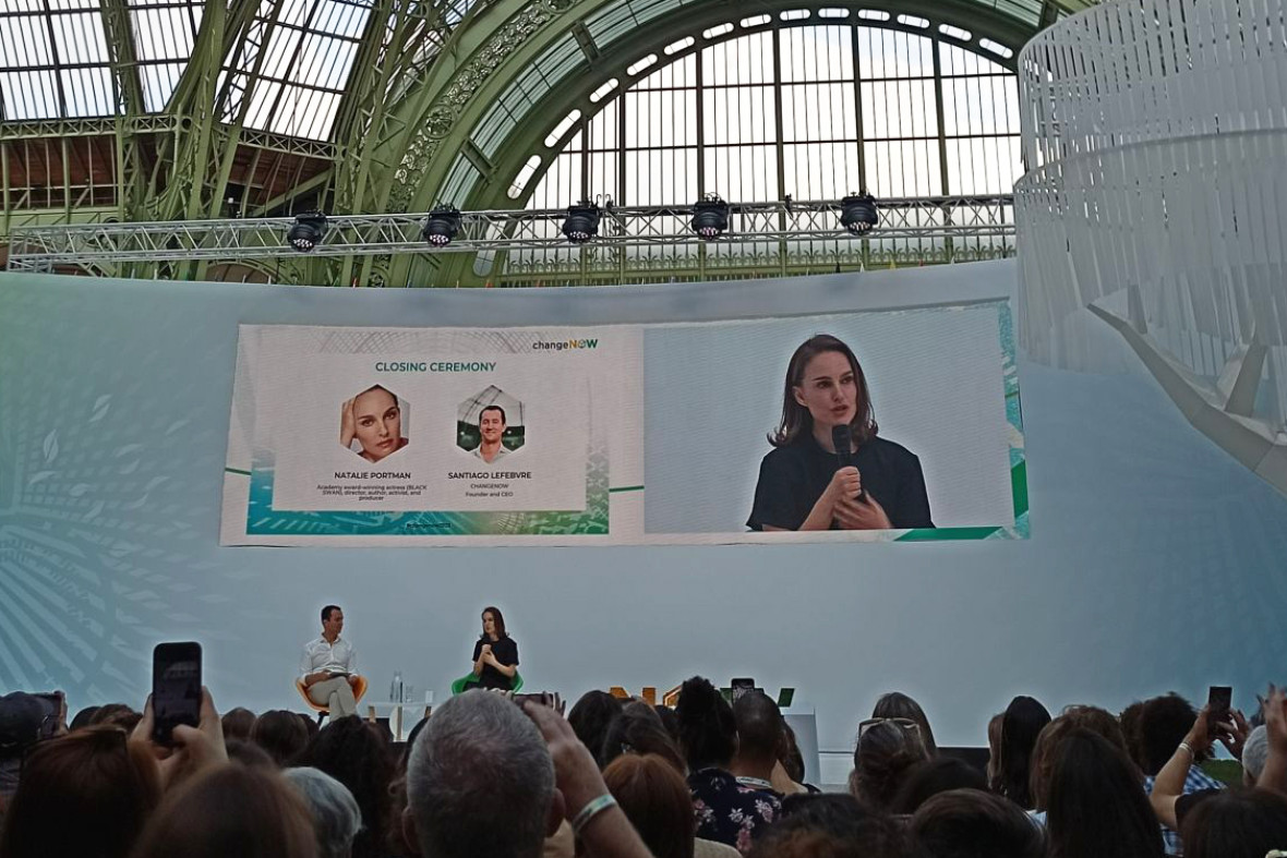 Natalie Portman spoke at the summit about environmental sustainability and highlighted the environmental impacts of animal agriculture.