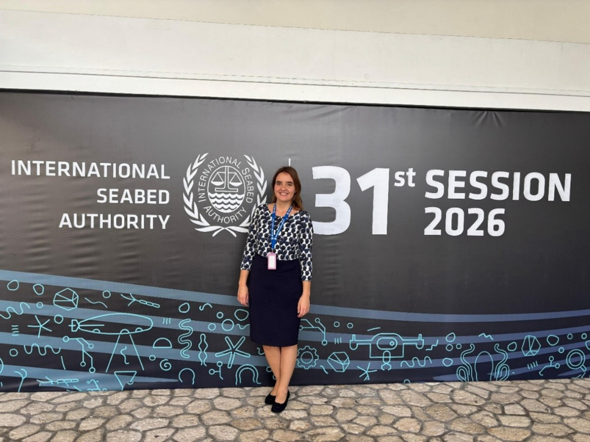 Dr Ina Tessnow-von Wysocki at the International Seabed Authority Meeting