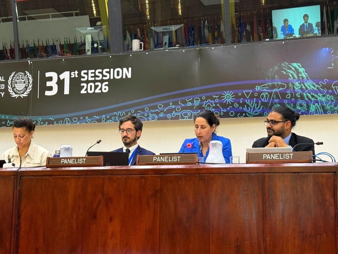 Pradeep Singh (first from right) at the 31st Session of the Assembly.