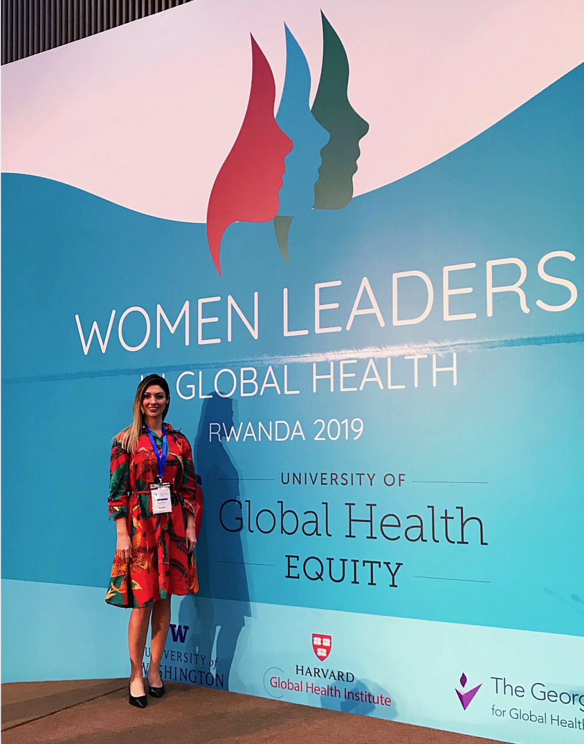 Nicole de Paula at the Women Leaders in Global Health Conference in Kigali