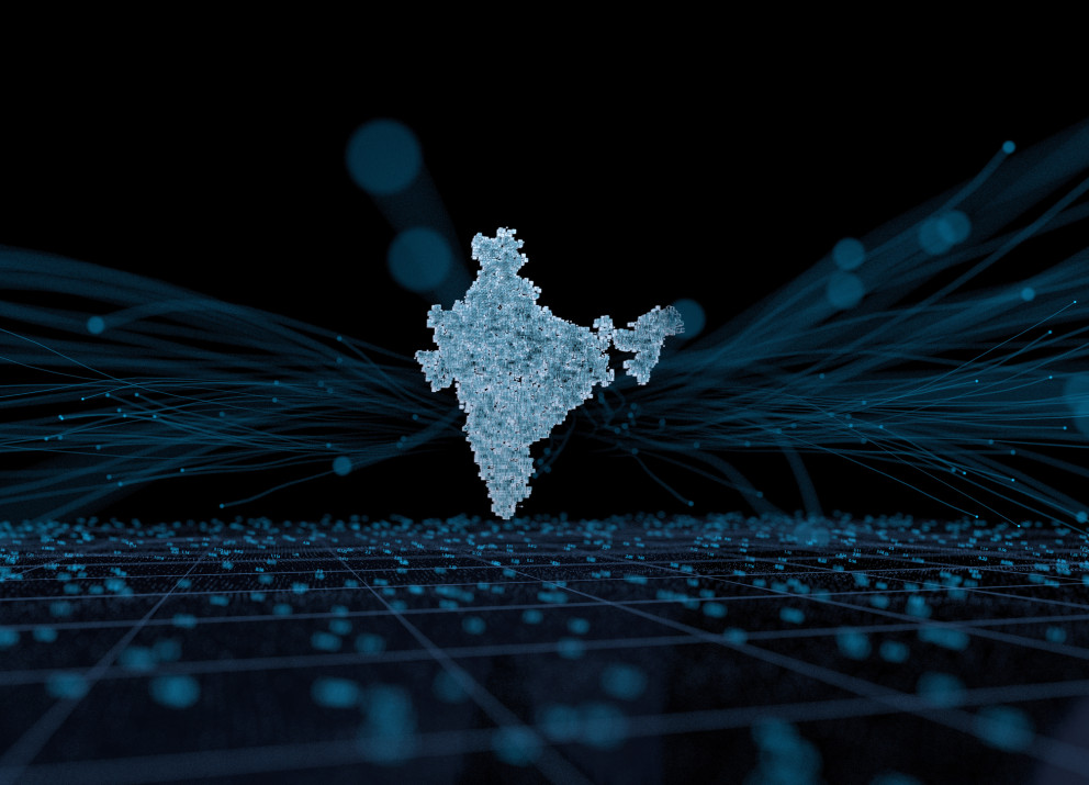 Digital map of India