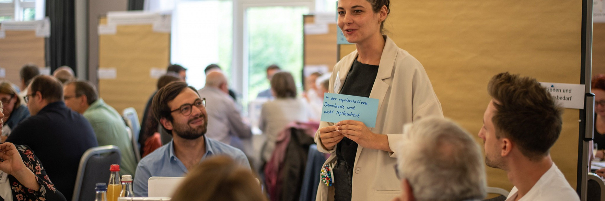 Discussion at the Citizens’ Assembly for Democracy in Leipzig. 