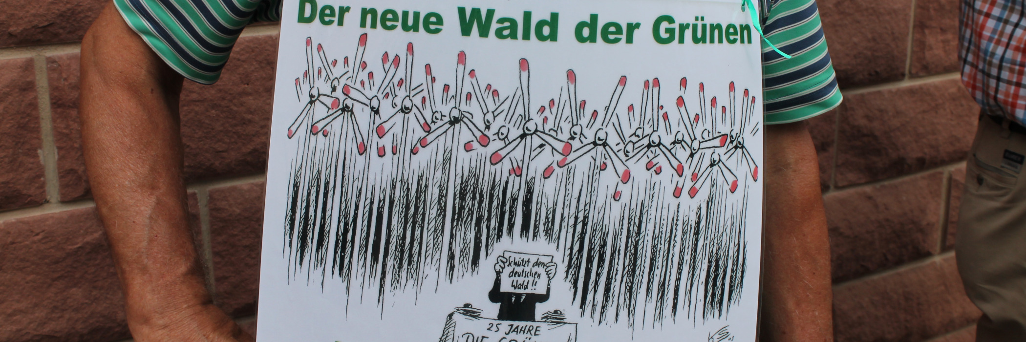 Pläne für einen Windpark sorgten 2018 in Wald-Michelbach (Hessen) für Proteste.