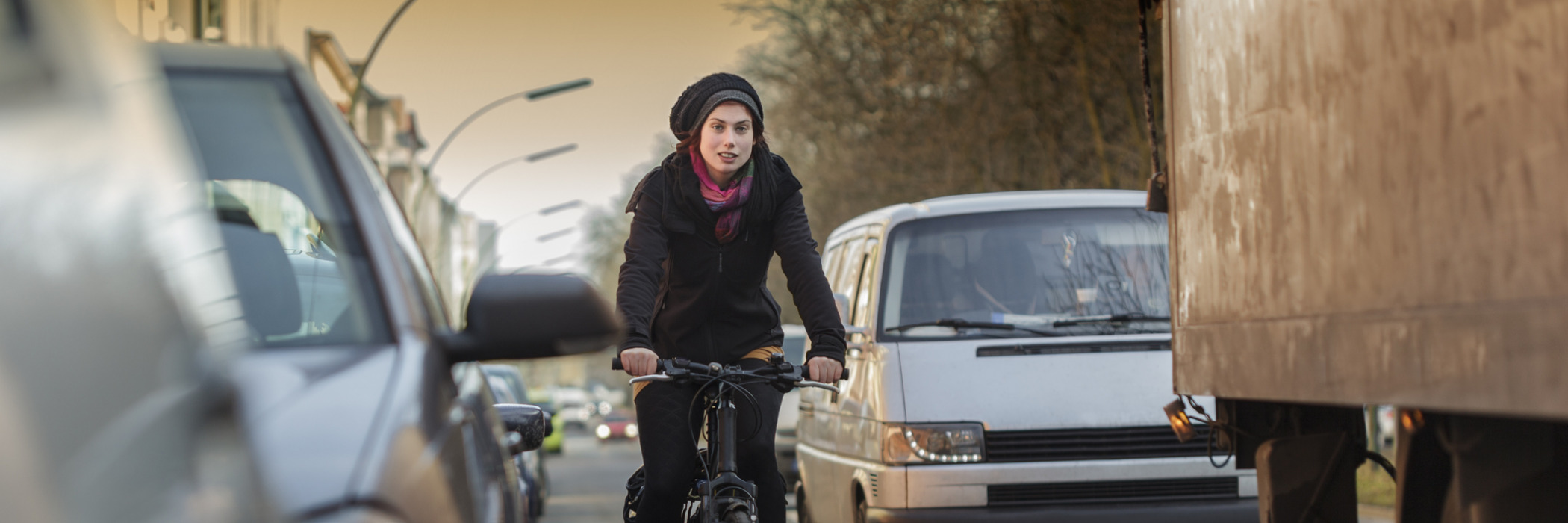Wie gefährlich ist die Luftverschmutzung für meine Gesundheit? Das fragen sich viele Radfahrerinnen und Radfahrer in deutschen Städten.