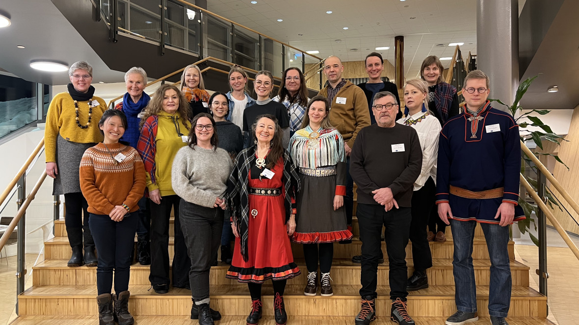 The BIRGEJUPMI consortium at the project’s kick-off meeting at the Sámi allaskuvla (Sámi University of Applied Sciences) in GuovdageaidnuKautokeino, Sápmi/Norway. 