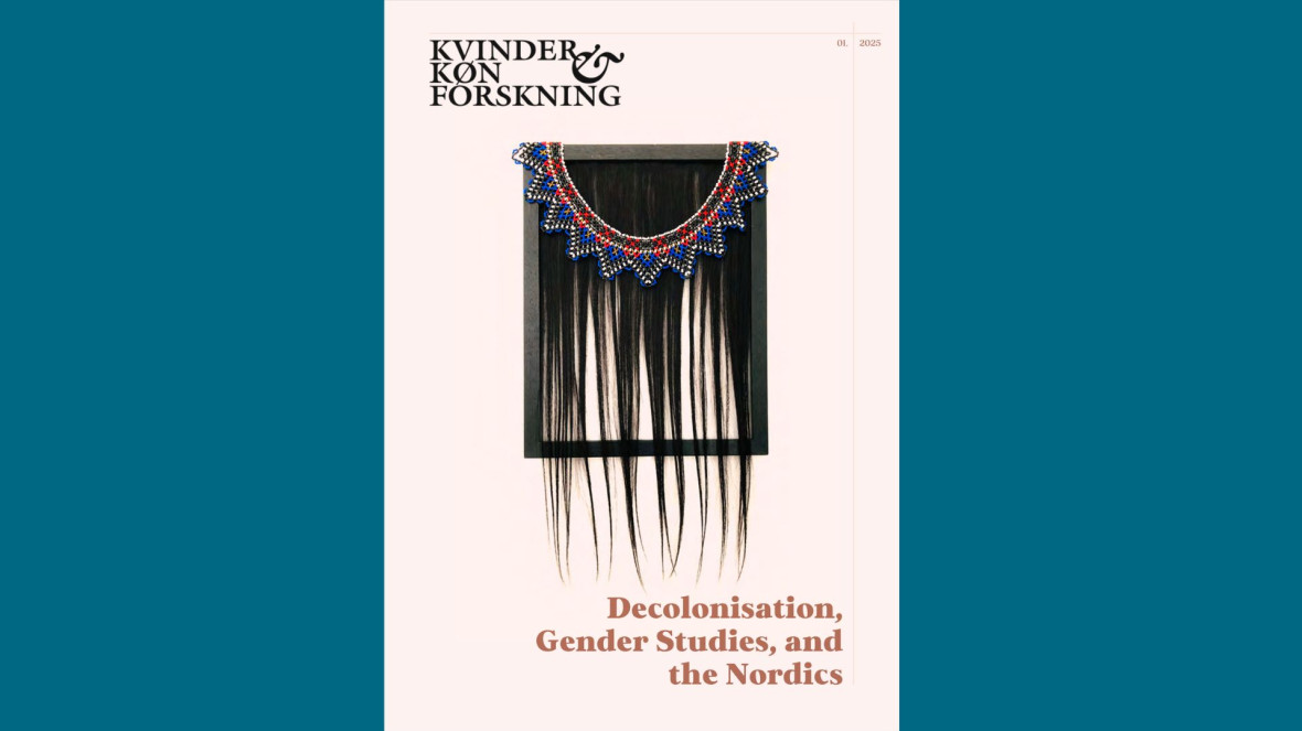 Cover der Sonderausgabe mit „Trophe – Pearls“ von Julie Edel Hardenberg, bildende Kalaaleq Künstlerin und Doktorandin (Universität Kopenhagen/Königliche Dänische Akademie der Schönen Künste).