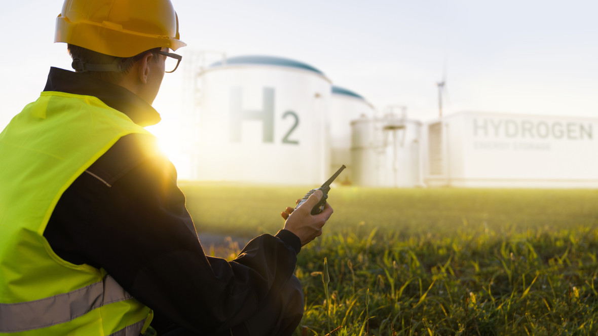 Engineer at a hydrogen facility