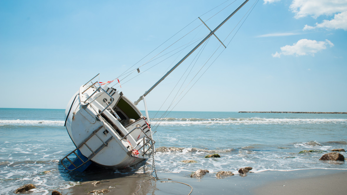 Abandoned end-of-life boats contribute to the growing global marine pollution crisis.