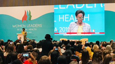 Jeannette Kagame, First Lady of Rwanda, at the opening of the WLGH19