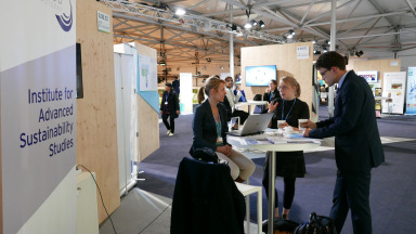 Das IASS bei der COP23 in Bonn im November 2017. Auch in Kattowitz wird das Institut an einem Stand über seine Arbeit informieren.