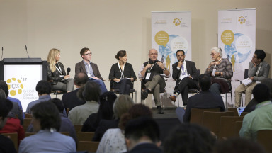 „Climate Engineering und öffentliche Beteiligung – welcher Weg zu welchem Ziel?“ Darüber wurde in einer der mehr als 30 Sitzungen dieser Konferenz diskutiert.